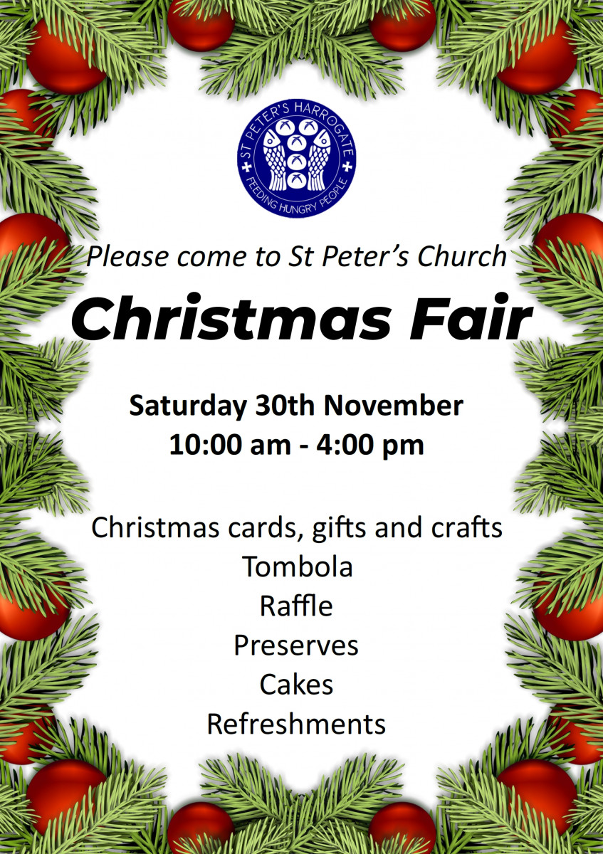 St Peter's Church Harrogate | St Peter's Christmas Fair